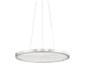 Hudson Valley Eastport 1-Light Polished Nickel Glass LED Round Pendant