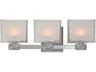 Hudson Valley Hartsdale 3-Light Satin Nickel White Glass Vanity Light