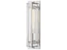 Hudson Valley Hawkins 1-Light Polished Nickel Glass Wall Sconce