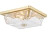 Hudson Valley Hines 3-Light Aged Brass Glass Flush Mount