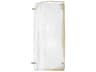 Hudson Valley Hines 1-Light Aged Brass Glass Wall Sconce
