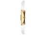 Hudson Valley Lefferts 2-Light Aged Brass Glass Wall Sconce