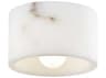 Hudson Valley Loris 1-Light Off White Polished Nickel Drum Flush Mount