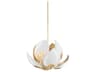 Hudson Valley Lotus 8-Light Gold Leaf White Pendant