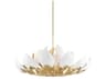 Hudson Valley Lotus 21-Light Gold Leaf White Pendant