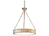 Hudson Valley Middlebury 5-Light Aged Brass Clear Glass Drum Pendant
