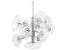 Hudson Valley Opera 14-Light Polished Nickel Glass Round Pendant
