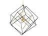 Hudson Valley Roundout 15-Light Aged Brass Black Pendant