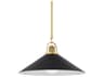 Hudson Valley Syosset 1-Light Aged Brass Pendant