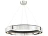 Hudson Valley Tribeca 1-Light Burnished Nickel Black Combo LED Drum Round Pendant