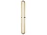Hudson Valley Tribeca 1-Light Aged Brass Black LED Vanity Light