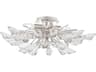 Hudson Valley Tulip 4-Light Silver Nickel Crystal Semi Flush Mount