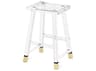 Interlude Home Clear Brass Counter Stool