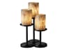 Justice Design Group Alabaster Rocks Dakota Resin Black Table Lamp