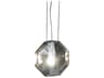 Karman 1-Light Smoked Gray Glass LED Geometric Mini Pendant
