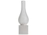 Karman Amarcord LED White Table Lamp with Frosted Transparent Glass Shade
