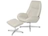 Kebe Roma Balder White Leather Recliner