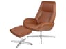 Kebe Roma Balder Cognac Leather Recliner