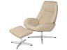 Kebe Roma Balder Cream Leather Recliner