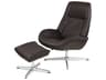 Kebe Roma Balder Dark Brown Leather Recliner