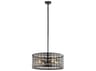 Kichler Aldergate 4-Light Black Cylinder Pendant