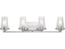Kichler Alton 4-Light Chrome Glass Vanity Light