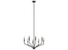 Kichler Armand 8-Light Black Candelabra Linear Chandelier