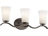 Kichler Armida 3-Light Olde Bronze Glass Vanity Light