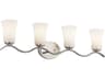 Kichler Armida 4-Light Brushed Nickel Glass Vanity Light