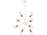 Kichler Armstrong 8-Light White Globe Linear Pendant