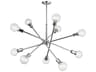 Kichler Armstrong 10-Light Chrome Globe Linear Pendant