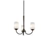 Kichler Aubrey 3-Light Olde Bronze Glass Round Chandelier