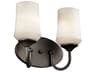 Kichler Aubrey 2-Light Olde Bronze Glass Vanity Light
