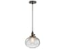 Kichler Avery 1-Light Olde Bronze Glass Globe Mini Pendant