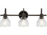 Kichler Avery 3-Light Olde Bronze Glass Vanity Light