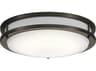 Kichler Avon 1-Light Olde Bronze LED Round Flush Mount