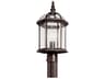 Kichler Barrie 1 - Light Glass Outdoor Post Light