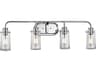 Kichler Braelyn 4-Light Chrome Glass Vanity Light
