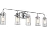 Kichler Braelyn 5-Light Chrome Glass Vanity Light