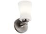 Kichler Brianne 1-Light Classic Pewter Glass Wall Sconce