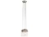 Kichler Brinley 3-Light Brushed Nickel Glass Cylinder Mini Pendant