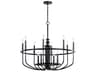 Kichler Capitol Hill 12-Light Black Candelabra Chandelier