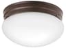 Kichler Ceiling Space 2-Light Olde Bronze Bowl Round Flush Mount