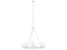 Kichler Circolo 9-Light Brushed Nickel Glass Cylinder Chandelier