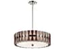 Kichler Cirus 4-Light Auburn Stained Brown Drum Round Pendant