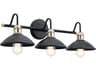 Kichler Clyde 3-Light Black Vanity Light