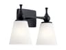 Kichler Cosabella 2-Light Black Glass Vanity Light