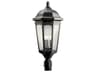 Kichler Courtyard 3 - Light Glass Outdoor Post Light