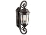 Kichler Courtyard 3 - Light Glass Outdoor Wall Light