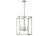 Kichler Crosby 4-Light Brushed Nickel Geometric Linear Pendant